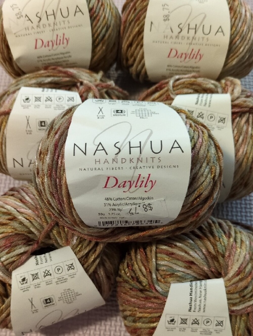 Nashua Handknits- Daylily- Cotton Blend Yarn - 7 Balls - Picture 2 of 4